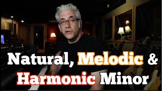 Natural Melodic amp Harmonic Minor What IS the Difference [upl. by Anoiuq]