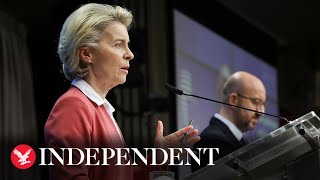 Live Ursula Von der Leyen speaks at European parliament Womens Day event [upl. by Marzi]