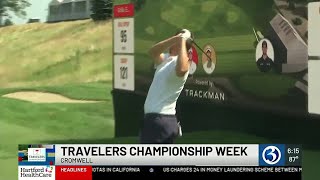 Tour pros practice for the Travelers Championship [upl. by Roswell]