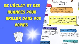 Utiliser un VOCABULAIRE PRÉCIS pour BRILLER à l’écrit [upl. by Gaultiero]