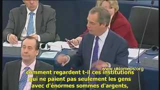 Nigel Farage quotDe la fraude fiscale envers les contribuables européensquot [upl. by Eitsym]