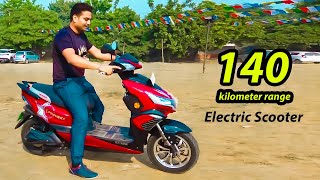 Electric Scooter जो एक बार में 140 किलोमीटर चलता है Okhinawa Ipease  King Indian [upl. by Servetnick]