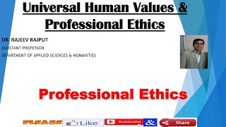 Professional Ethics  KVE301  KVE401  AKTU [upl. by Uird754]