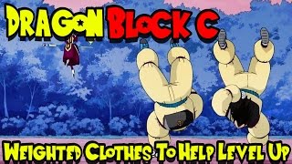 DRAGON BLOCK C UPDATE 146  WEIGHTED CLOTHES  GRAVITY CHAMBER TO HELP LEVEL UP [upl. by Noislla]