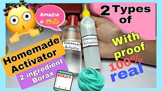 How to make Slime Activator at home With proof😱😱Borax activator100 Realslimeactivatorslime [upl. by Epotimet]