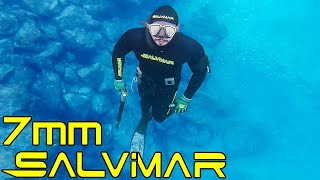 SALVIMAR Wet Drop 7mm Spearfishing Wetsuit Review January 2023 4K [upl. by Ansell]