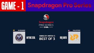 GAME  1 MYTHIC SEAL vs RRQ KAITO  Snapdragon PRO SERIES [upl. by Judd122]