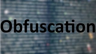 How does Obfuscation Work [upl. by Graeme864]