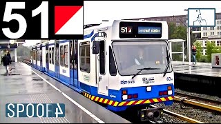 GVB Amsterdam Metro 51  Cabinerit Station Zuid  Centraal Station  Metro Driver POV Cab ride [upl. by Kashden409]