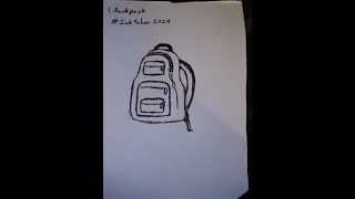 Inktober 2024  1 Backpack [upl. by Olracnaig]