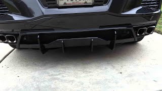 C8 Rear Diffuser INSTALL [upl. by Annaes]