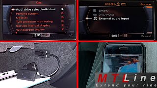 Audi A4 B85 BJ2014 – bluetooth music streaming via AMI – predvajanje glasbe preko bluetooth [upl. by Pironi]