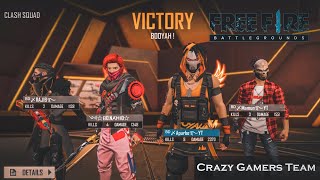 Clash Squad Ranked Match  We are Crazy Gamers  Bangla Gameplay  Free Fire Bangla [upl. by Lajet]