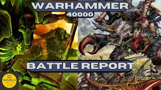 40k Battle Report  Necrons vs Tyranids 1500 pts [upl. by Osnerol472]