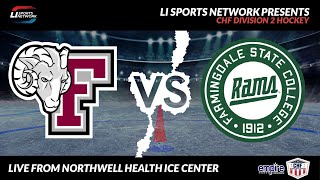 CHF Division II Hockey  Fordham University vs Farmingdale State College [upl. by Dosi]