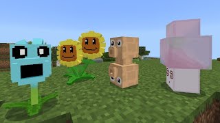 Plants vs Zombies 2  Minecraft mod bedrock edition [upl. by Aruol970]