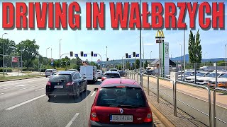 🇵🇱 Driving in WAŁBRZYCH POLAND Europe  Szczawienko Podzamcze Europejka Sobięcin Miasto 4K Ultra HD [upl. by Ches]