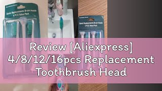 Review Aliexpress 481216pcs Replacement Toothbrush Heads Compatible with Philips Sonicare Toot [upl. by Poyssick]