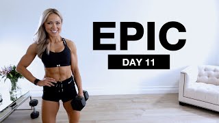 Day 11 of EPIC  Dumbbell Quads amp Abs Workout [upl. by Nyasuh]