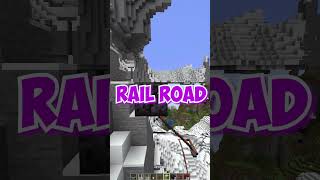 WORLDS LONGEST RAILROAD IN MINECRAFT 🚂🛤️ ep43 minecraft shorts [upl. by Michon]