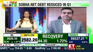 SOBHA MD Jagadish Nanginenis interview with ET Now on Q1 FY 2023 results Aug 12 2022 [upl. by Eilrebmik]