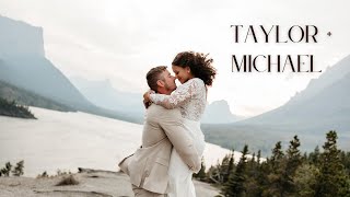 TAYLOR  MICHAEL  Glacier National Park Elopement Video [upl. by Kissner]