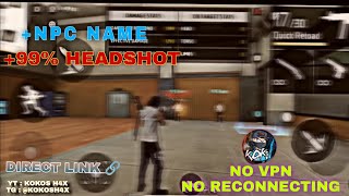 Drag Headshot Npc Name Config File  Free Fire Npc Name Config File  FF Npc Name Headshot Hack [upl. by Weiler]