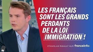 Stanislas Rigault sur France Info  Les Français sont les grands perdants de la loi immigration [upl. by Anav157]