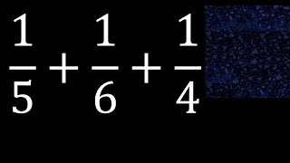 151614  Suma de 3 fracciones con distinto denominador  heterogeneas  15 mas 16 mas 14 [upl. by Glennie]