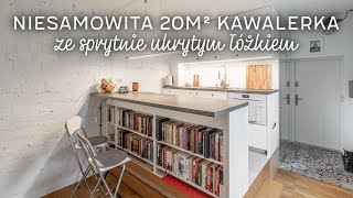 20m² kawalerka pełna sprytnych rozwiązań czyli jak mieszkać wygodnie na niedużej przestrzeni [upl. by Oram]