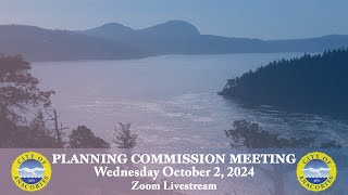 City of Anacortes  Planning Commission Meeting 10224 Live Broadcast [upl. by Anifur]