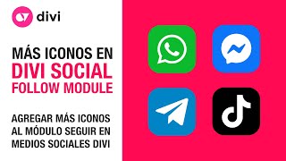 Cómo agregar el icono de whatsapp o cualquier icono al módulo seguir en medios sociales de divi [upl. by Athal]