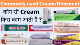 Most commonly used creams or ointments in hindi  Commonly used Creams and ointments  Pharma Dice [upl. by Anem]