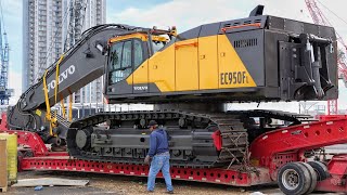 Volvos Largest Excavator Moving from Conexpo 2020 [upl. by Aennyl]