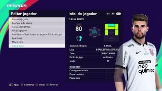 Cópia de Base Yuri Alberto  PES 2021 [upl. by Assiron]