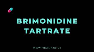 How to pronounce Brimonidine tartrate [upl. by Trant886]