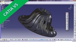 Impeller  Catia v5 GSD Training  Sweep with Laws [upl. by Pasol]