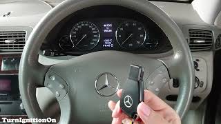 Mercedes W203 C180 Kompressor Startup with Cluster Faulty [upl. by Heigl884]