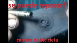 cómo reparar una válvula de camara de bicicleta [upl. by Esoranna]