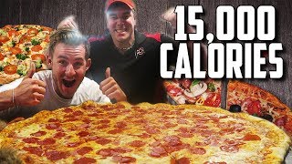 MASSIVE 30quot PIZZA CHALLENGE WITH RANDY SANTEL 15000 CALORIES [upl. by Koblas]