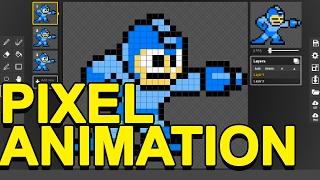 HOW TO MAKE PIXEL ANIMATION for FREE [upl. by Ahtelrac]