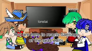 Santiago of the seas character react to edits💕Gacha club [upl. by Honorine101]