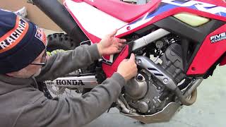 Acerbis XGrip frame guard install on CRF300L [upl. by Ware902]