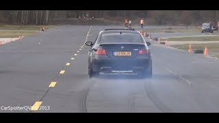 BMW M5 E60 Amazing DRIFTS BURNOUTS 14 mile Dragrace 1080p HD [upl. by Heyer558]