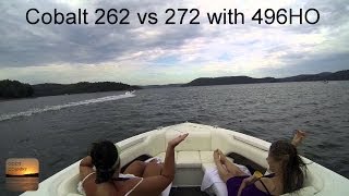 Cobalt 262 vs 272 with 496 HO  Full Throttle Run [upl. by Martres999]