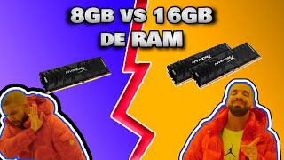 Cual es la DIFERENCIA entre 8 GB y 16 GB de RAM  ¿Que necesito [upl. by Eelesor]