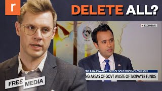 Elon Musk Vivek Ramaswamy VOW to DELETE excess federal jobs departments  Free Media [upl. by Saval]