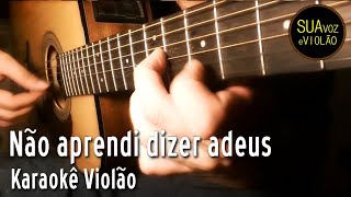 Leandro e Leonardo  Não aprendi dizer adeus  Karaokê Violão [upl. by Atsugua238]