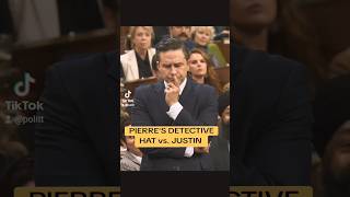 Pierre Poilievre Detective Hat Parliament Canada news [upl. by Ettevey]