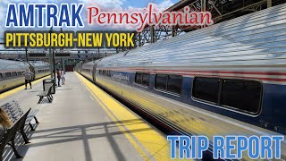 Riding Amtraks Pennsylvanian  Pittsburgh to New York City [upl. by Gautea]